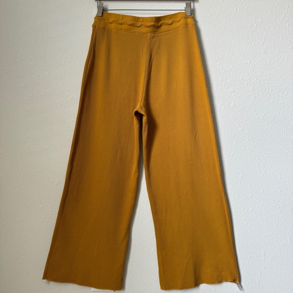 NWT Size S Mustard Yellow Wide Leg Flare Thermal Trouser Pant - MATE the Label - Picture 7 of 9